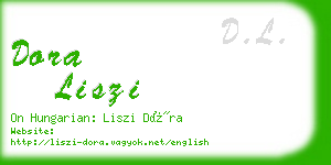 dora liszi business card